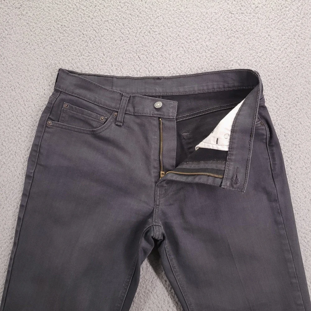 LEVIS 541 Jeans‎ Mens 33x29 (Tag 33x30) Athletic Taper Leg Gray Stretch Denim